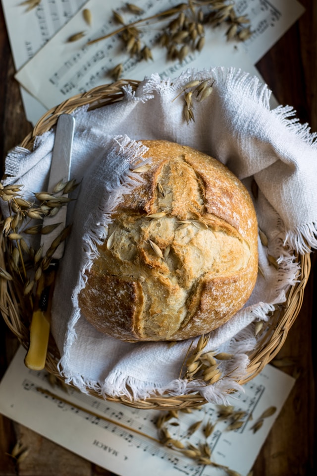 Bread freshly baked